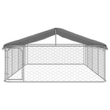 Vidaxl Hond Kennel fir dobausse mam Daach 600x300x150 cm
