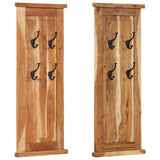 Vidaxl coat racks 2 pcs 38x100 cm Solid acacia wood