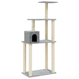 Vidaxl Cat Scrating Post z Sisal Scrating słupki 147 cm jasnoszary