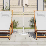 Vidaxl parasol base 40x40x32 cm cast iron white