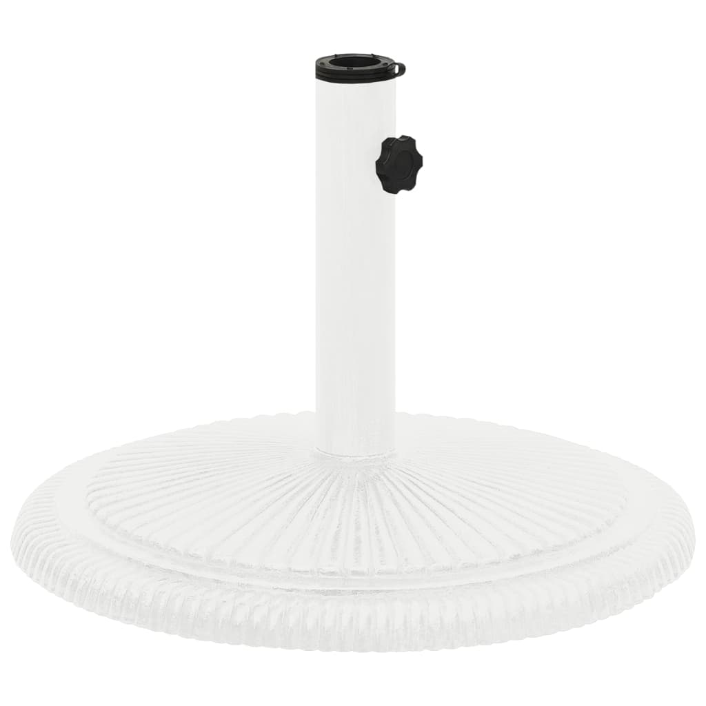 Vidaxl Parasol foot 45x45x30 cm Cast iron White
