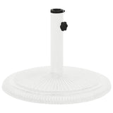Vidaxl Parasol foot 45x45x30 cm Cast iron White