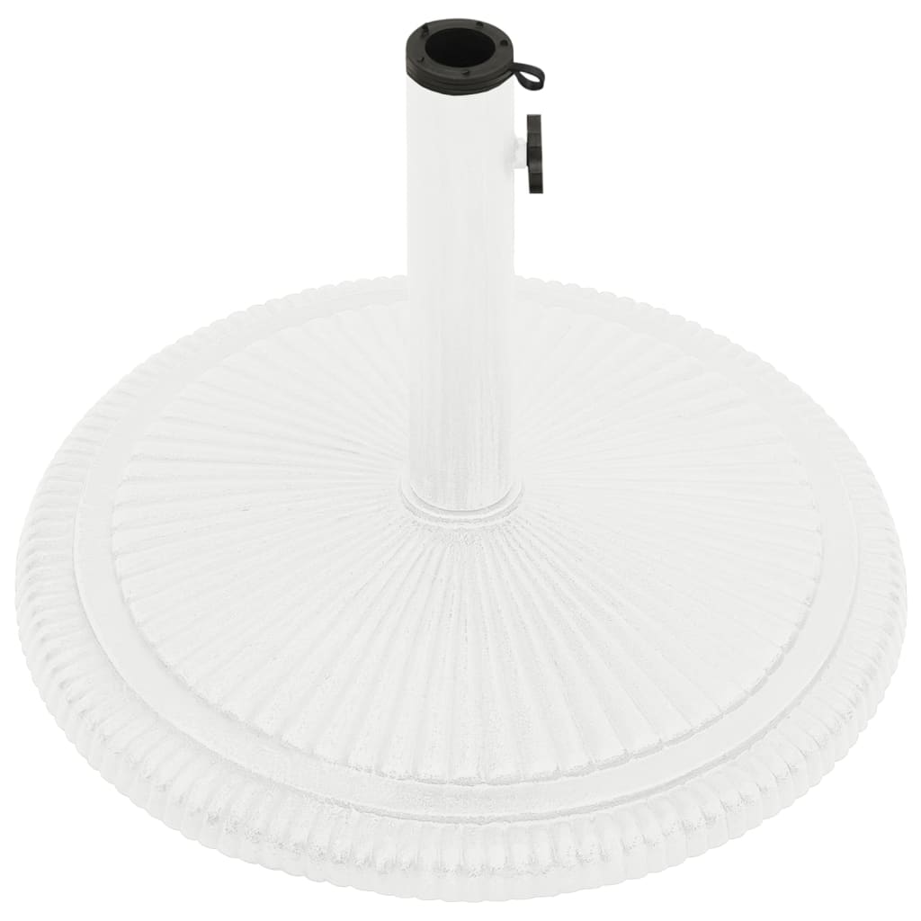 Vidaxl Parasol foot 45x45x30 cm Cast iron White