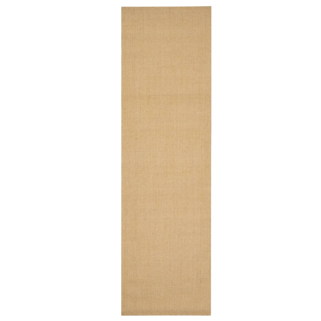 Vidaxl rug 100x350 cm natierlech Sisal