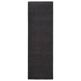 Vidaxl RAG 80x250 cm Natural Sisal Black