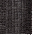 Vidaxl rug 80x300 cm natierlech sisal schwaarz