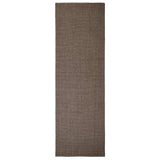 Vidaxl rug 80x250 cm natural sisal brown