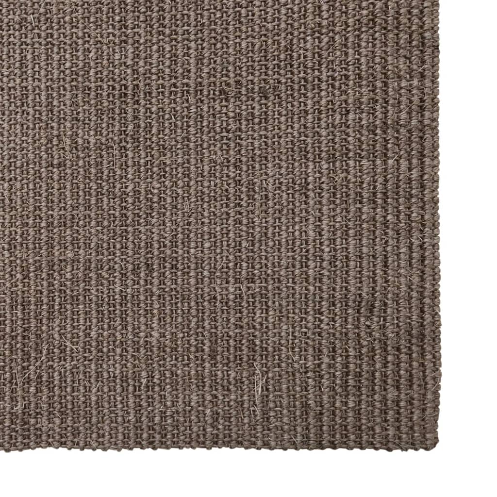 Vidaxl rug 80x250 cm natural sisal brown