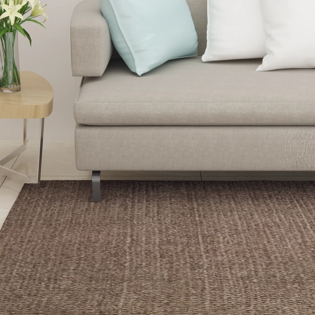 Vidaxl rug 80x250 cm natural sisal brown