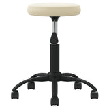 Vidaxl massage stool velvet cream -colored
