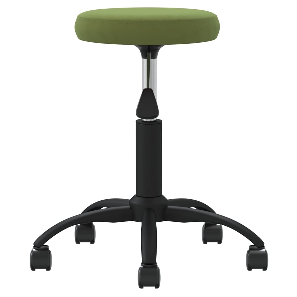 Vidaxl massage stool velvet light green