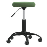 Vidaxl massage stool velvet dark green