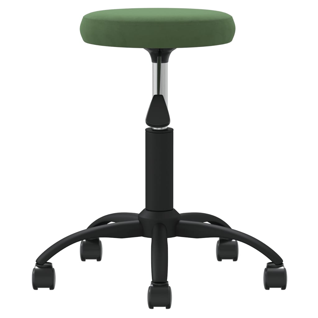 Vidaxl masažni stolček Velvet temno zelena