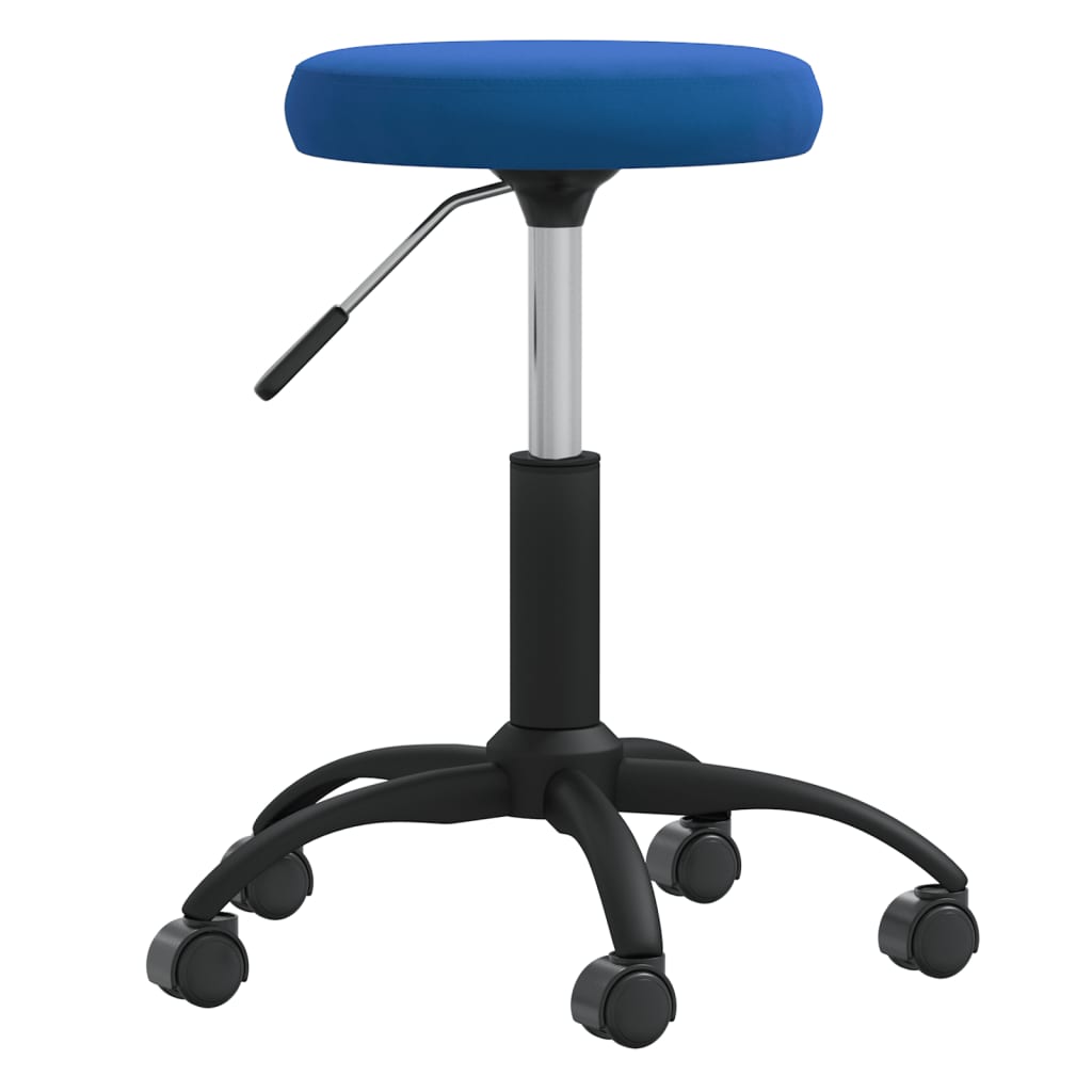 Vidaxl massage stool velvet blue