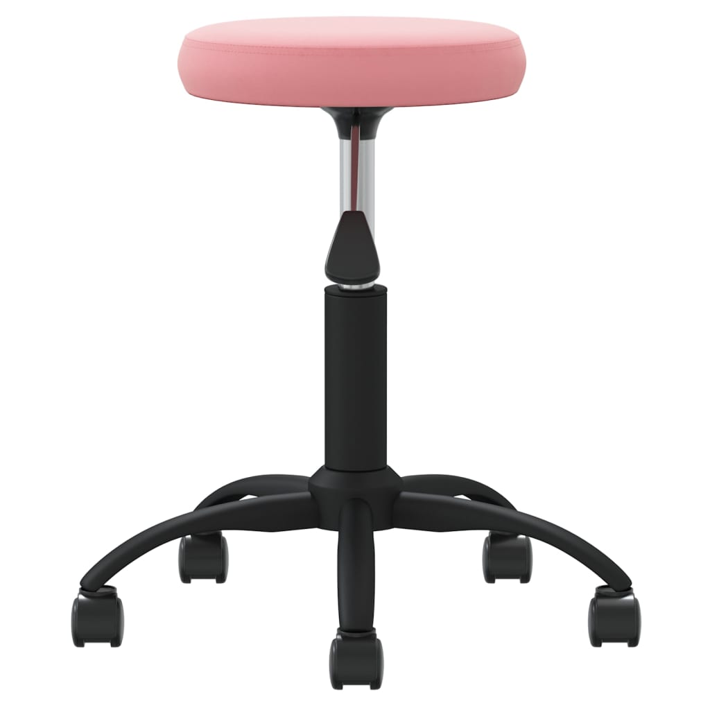 Vidaxl massage stool velvet pink