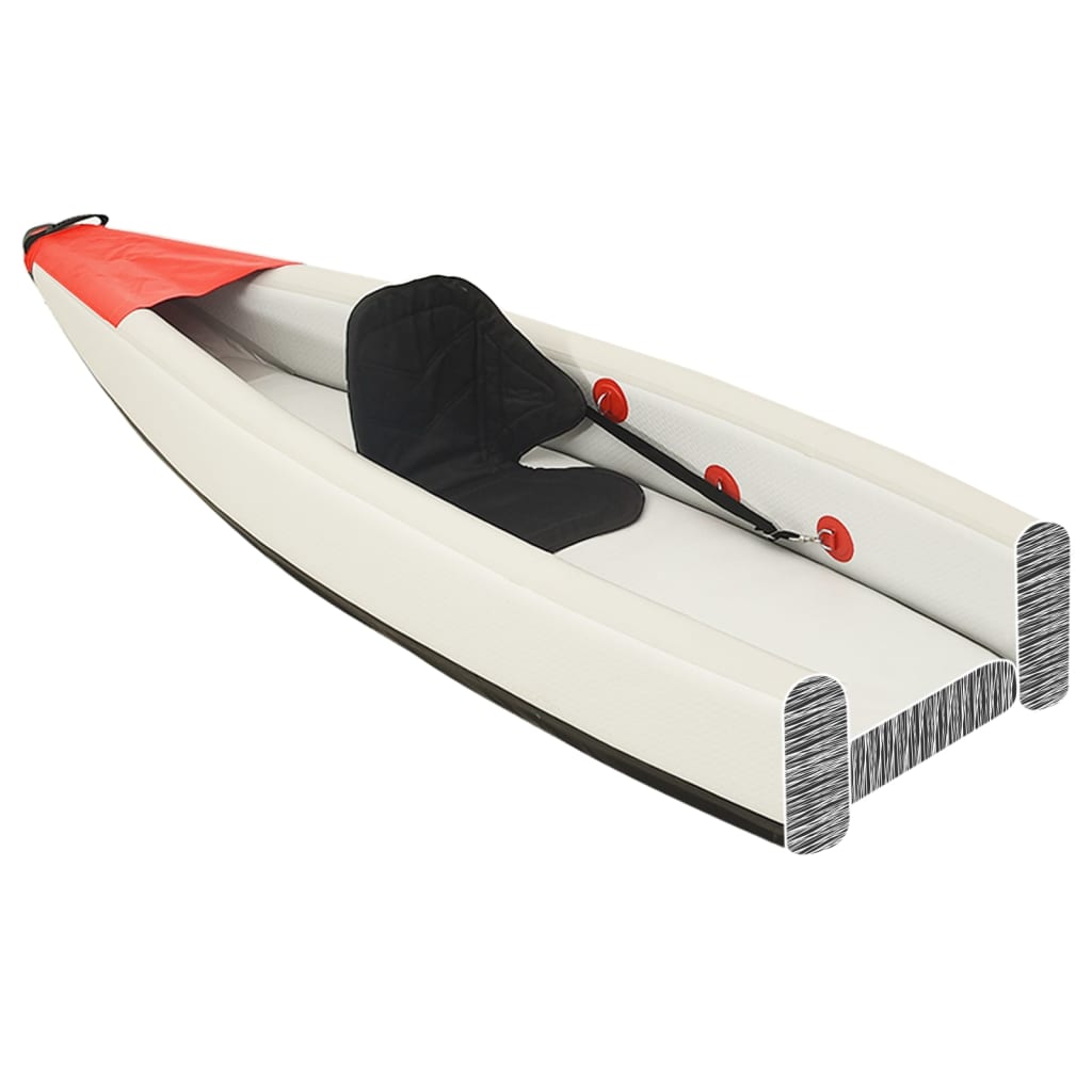 Vidaxl kayak inflatable 375x72x31 cm polyester red