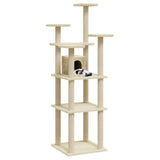 Vidaxl Cat Miwwelen mat Sisal kraazt Posts 171 cm Crème -Colored
