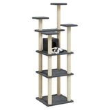 Vidaxl Cat Miwwelen mat Sisal kraazend Posts 171 cm donkel gro