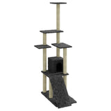 Vidaxl Cat Furniture avec Sisal Scratch Posts 155 cm Gris foncé