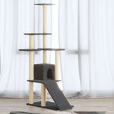 Vidaxl Cat Furniture avec Sisal Scratch Posts 155 cm Gris foncé