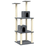 Vidaxl Cat Miwwelen mat Sisal kraazend Posts 141 cm donkel gro