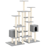 Vidaxl Cat Furniture avec Sisal Scratch Posts 145 cm Gris clair
