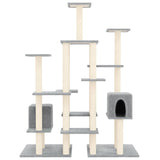 Vidaxl Cat Furniture avec Sisal Scratch Posts 145 cm Gris clair