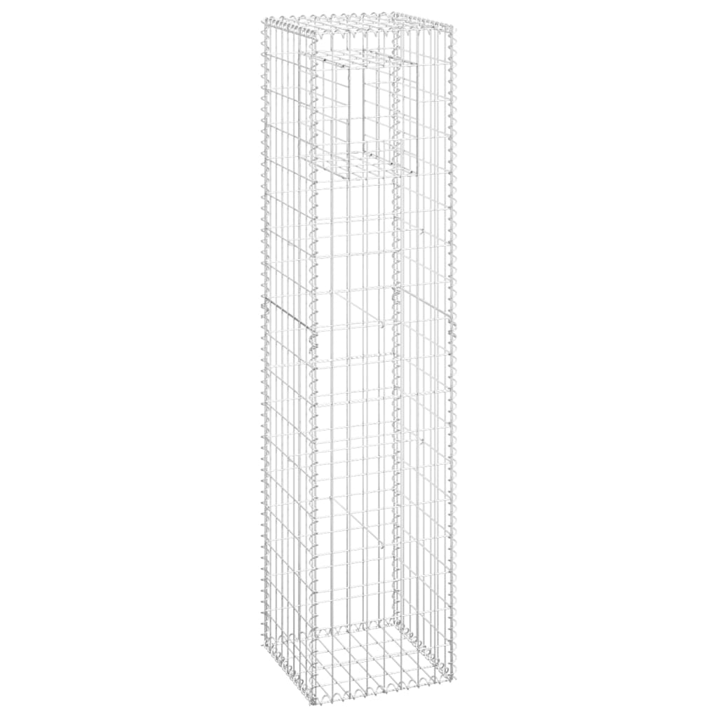 VidaXL Schanskorf pole 40x40x180 cm iron