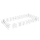 Vidaxl Gabion Planilnik je dvignil 200x100x20 cm pocinkano jeklo