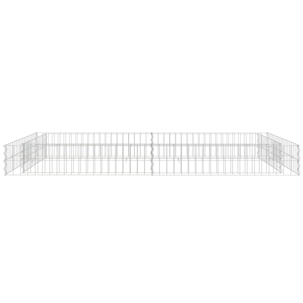 Vidaxl Gabion Planilnik je dvignil 200x100x20 cm pocinkano jeklo