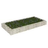 Vidaxl Gabion Planilnik je dvignil 200x100x20 cm pocinkano jeklo