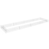 Vidaxl Gabion fioriera da 400x100x20 cm in acciaio zincato