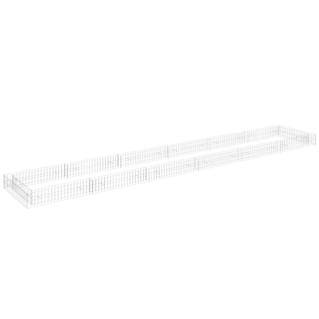 Vidaxl Gabion Fiorter ha raccolto acciaio zincato 600x100x20 cm
