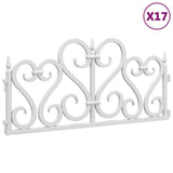 Vidaxl Gazon edges 17 st 10 m Polypropene white