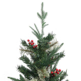 Vidaxl Christmas tree with pine cones 120 cm PVC and PE green