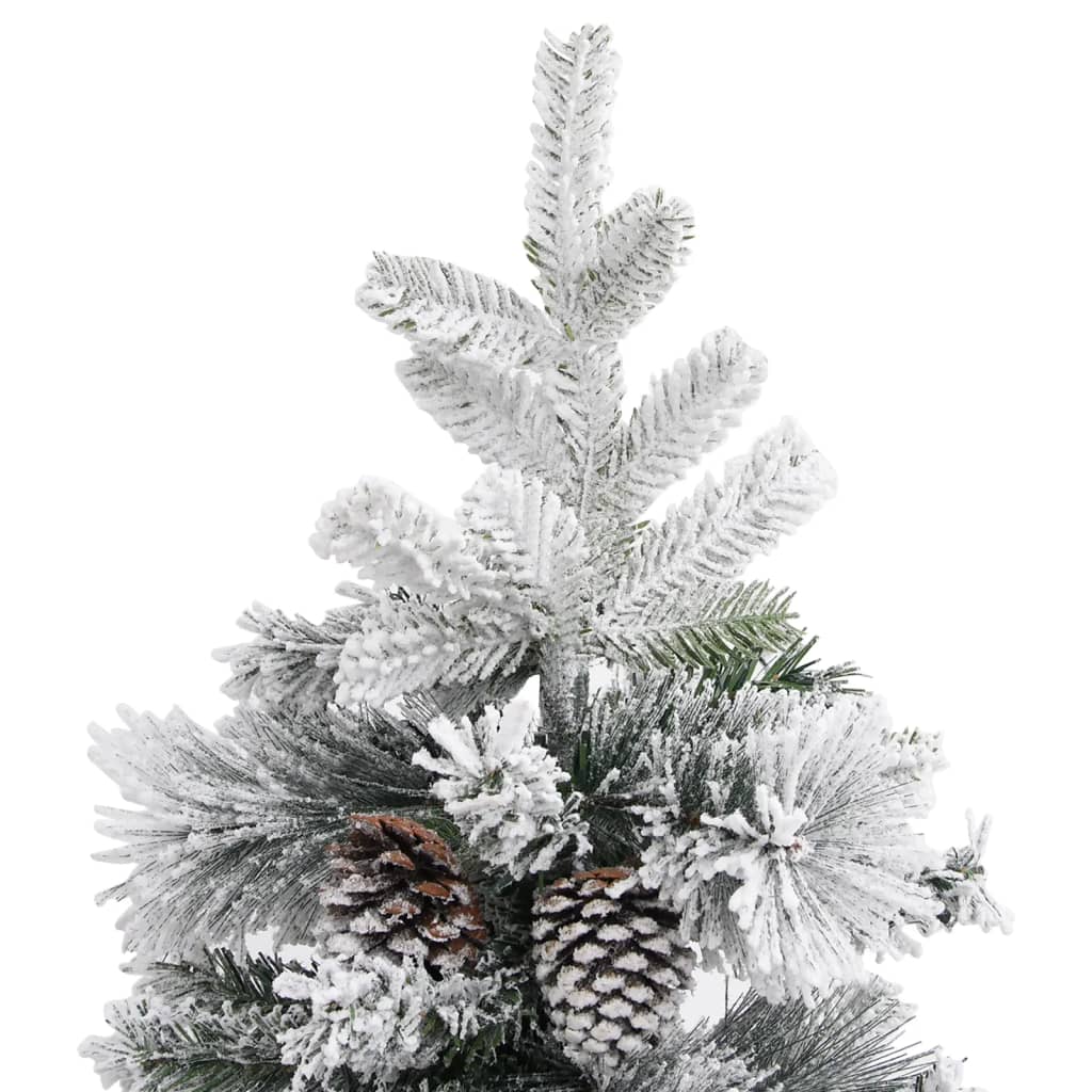 Vidaxl Christmas tree with pine cones and snow 150 cm PVC and PE
