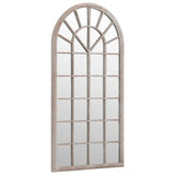 Vidaxl Garden Mirror 90x45 cm železni pesek -obarvan