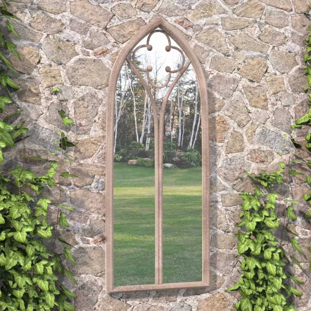 Vidaxl Garden Mirror 70 x 30 cm Eisensand -gelöscht