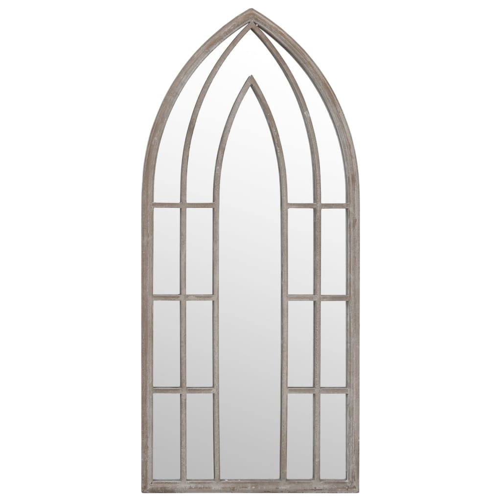 Vidaxl Garden Mirror 100x45 cm železni pesek -obarvan