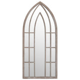 Vidaxl Garden Mirror 100x45 cm železni pesek -obarvan