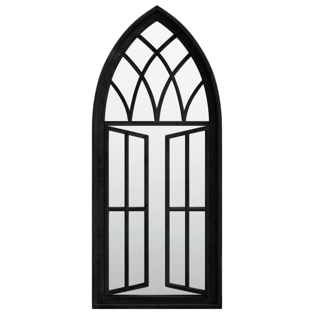Vidaxl garden mirror 70x30 cm iron black