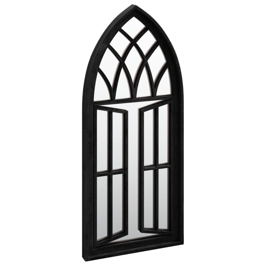 Vidaxl garden mirror 70x30 cm iron black
