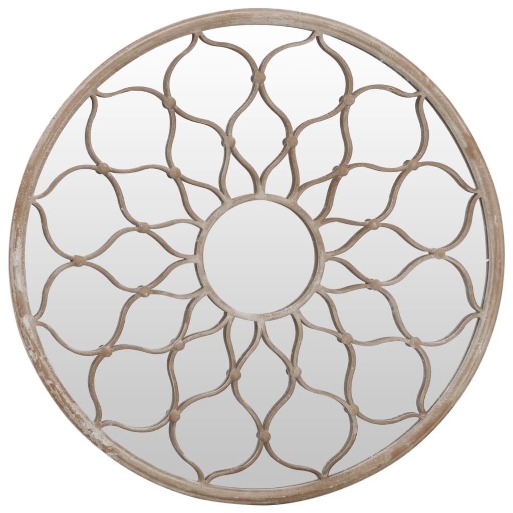 Vidaxl Garden Mirror alrededor de 60x3 cm de arena de hierro
