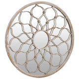 Vidaxl Garden Mirror alrededor de 60x3 cm de arena de hierro