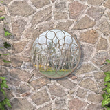 Vidaxl Garden Mirror alrededor de 60x3 cm de arena de hierro