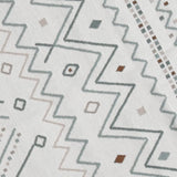 Vidaxl Rug 120x180 cm bomulds beige og blå