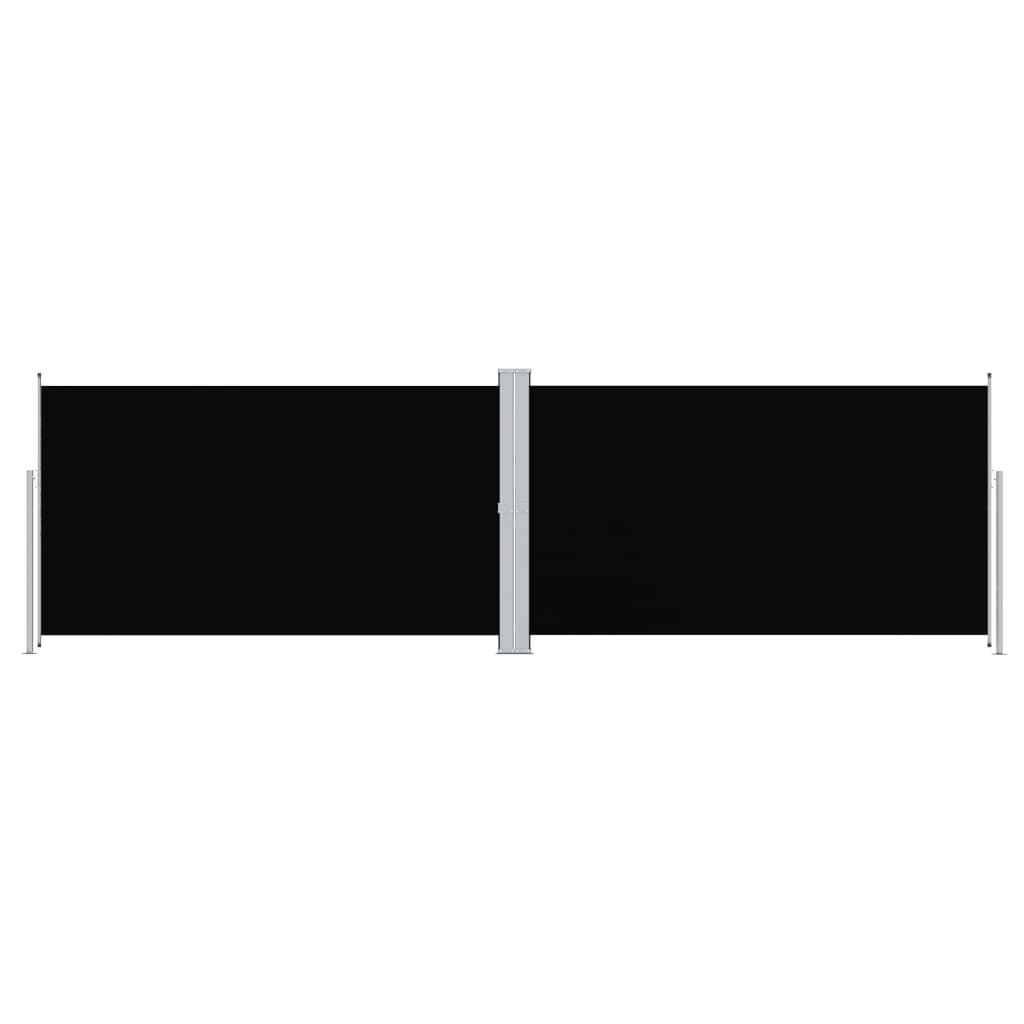 VidaXL Windshield Extendable 180x600 cm Black