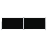 VidaXL Windshield Extendable 180x600 cm Black