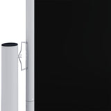 VidaXL Windshield Extendable 180x600 cm Black