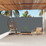 Vidaxl retractable wind screen 180x600 cm anthracite-colored